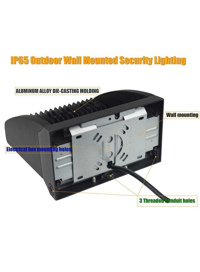 Dephen 120W LED Wall Pack Rotatable Adjustable Wall Lights 16200lm 5000K LED Wall Pack Lights IP65 UL Listed Commercial Wall Pack Lighting Fixture - Image 4