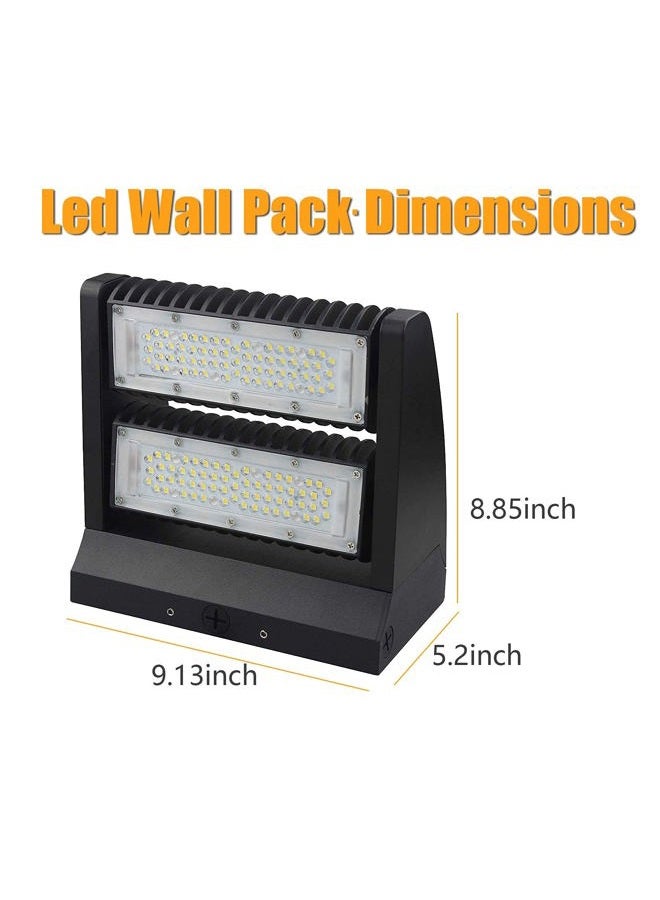 Dephen 120W LED Wall Pack Rotatable Adjustable Wall Lights 16200lm 5000K LED Wall Pack Lights IP65 UL Listed Commercial Wall Pack Lighting Fixture - Image 5