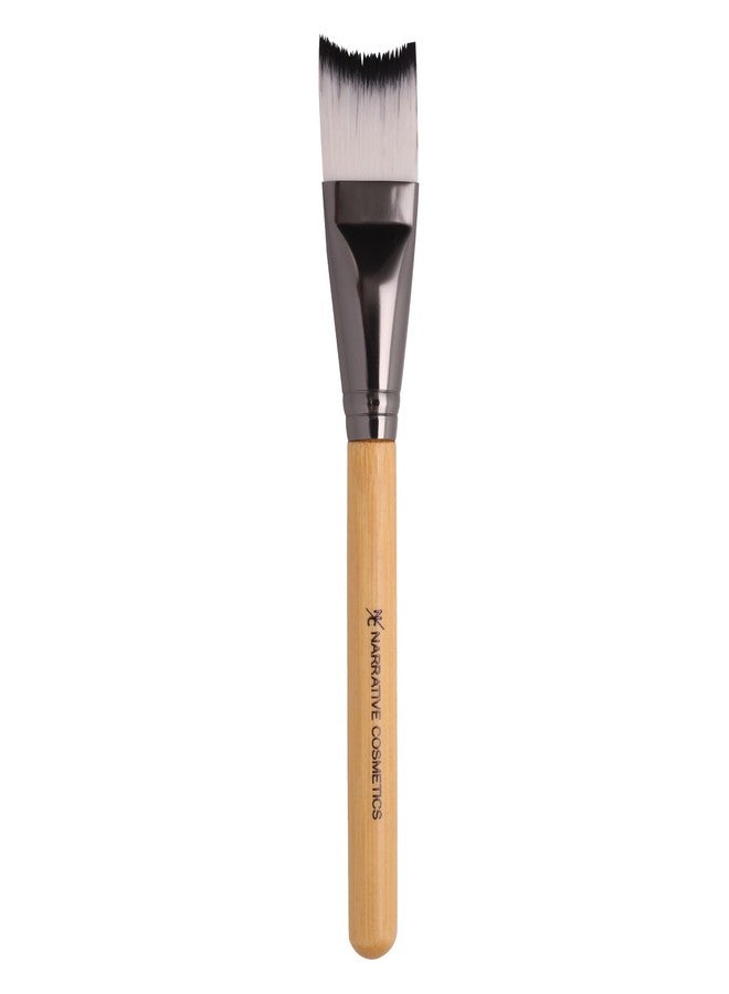 Narrative Cosmetics SFX Curved Texture Makeup Brush with Synthetic Bristles & Natural Bamboo Handles - Image 1