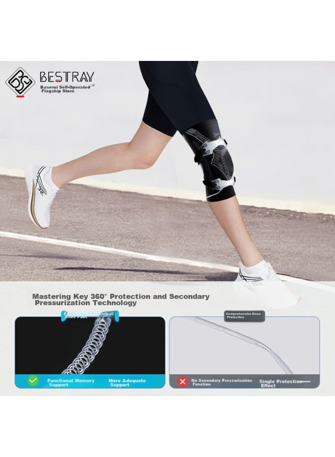 Bestray Baisirui 5d Pro-s Knee Brace, Professional Sports Meniscus Protection, Men's Basketball Fitness Knee Guard - Image 5