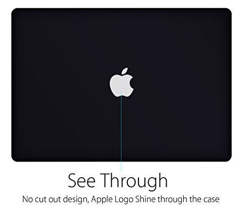 UESWILL 2in1 Smooth Soft-Touch Matte Hard Shell Case with Silicone Keyboard Cover Compatible with MacBook Pro 15 inch with CD-ROM (Non-Retina) (Model A1286) + Microfibre Cleaning Cloth, Black - Image 3