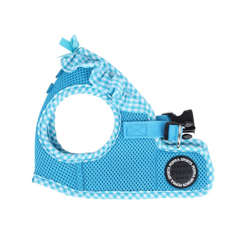 Puppia Vivien Vest Dog Harness Step-in All Season Mesh Cute No Pull No Choke Walking Training for Small Dog, Sky Blue, Large - Image 1