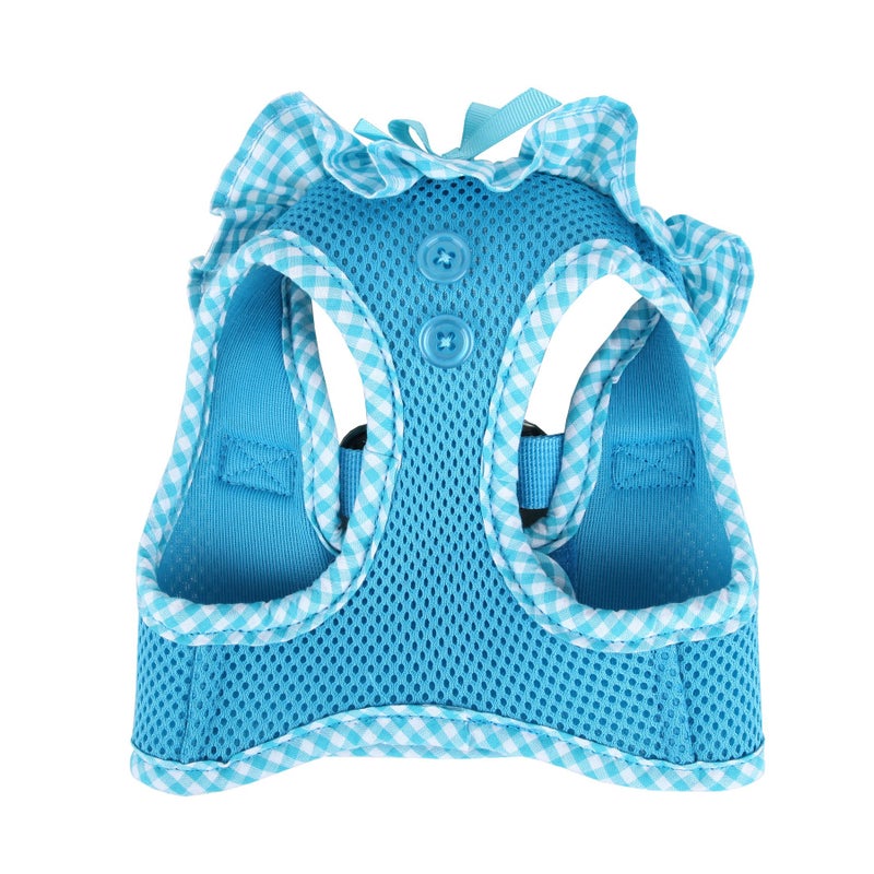 Puppia Vivien Vest Dog Harness Step-in All Season Mesh Cute No Pull No Choke Walking Training for Small Dog, Sky Blue, Large - Image 3