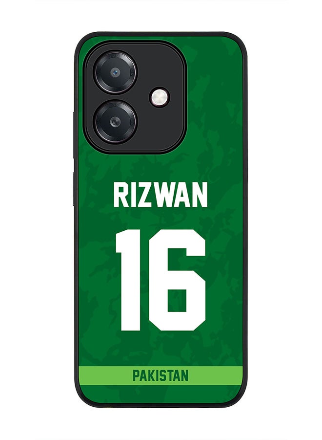 Stylizedd For Oppo A60 5G / A3 5G / A3x 5G Case,Slim fit Camera Protection, Shockproof Thin Phone cover - Pakistan Mohammad Rizwan, Jersey No 16 - Image 1