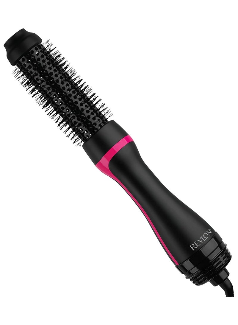 ريفلون فرشاة دائرية لتجفيف وتصفيف وتعزيز جذور الشعر بخطوة واحدة من ريفلون، لون اسود/زهري - Image 1