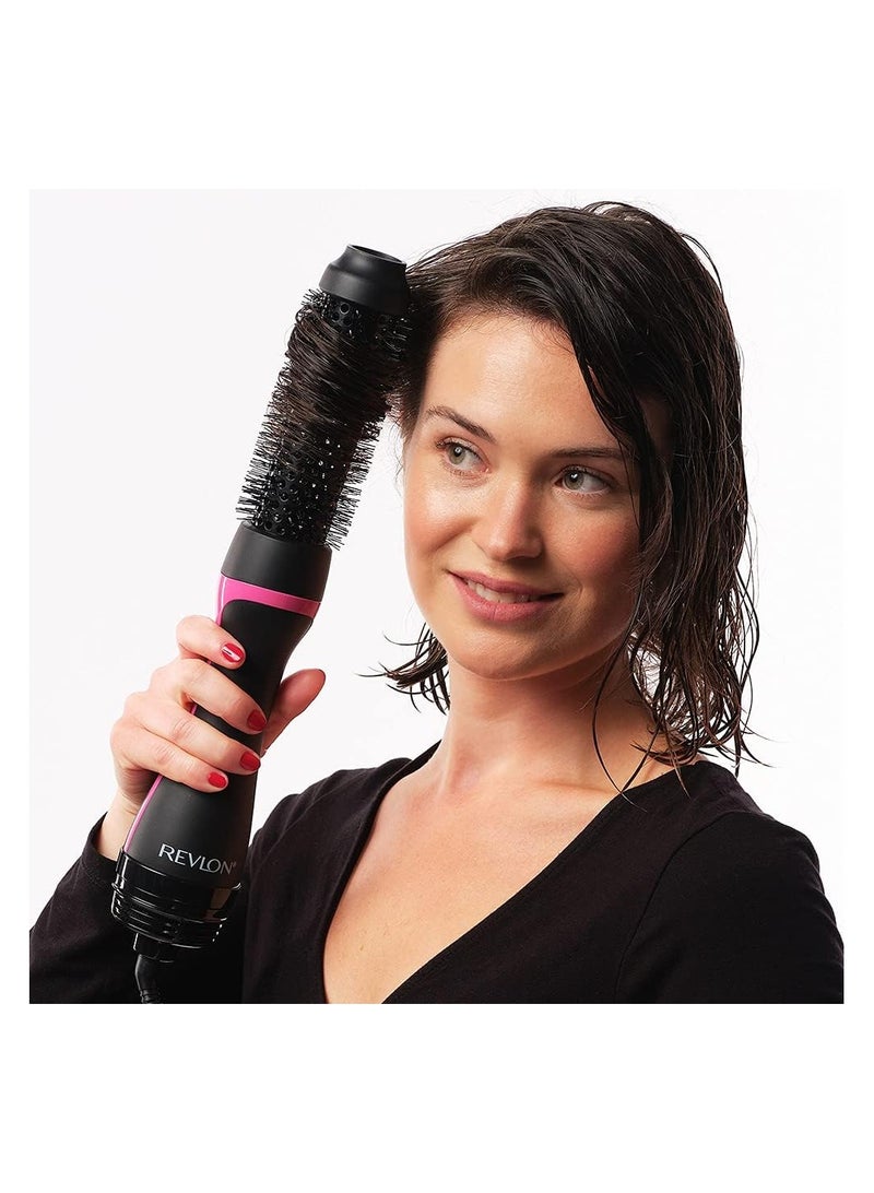 ريفلون فرشاة دائرية لتجفيف وتصفيف وتعزيز جذور الشعر بخطوة واحدة من ريفلون، لون اسود/زهري - Image 3