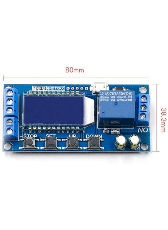 Industrial Timer Relay Module 5V 12V 24V LCD Display 0 01s To 9999min - Image 3