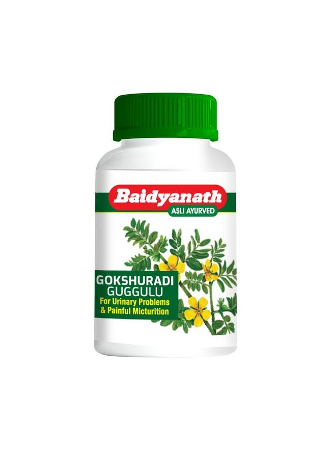 Baidyanath بايدياناث غوكشورادي غوجولو - 80 قرص | تركيبة Ayurvedic لصحة الكلى والمسالك البولية | يدعم المسالك البولية، المثانة وتدفق البول | مع غوكهرو، هاريتاكي وأملا - Image 1