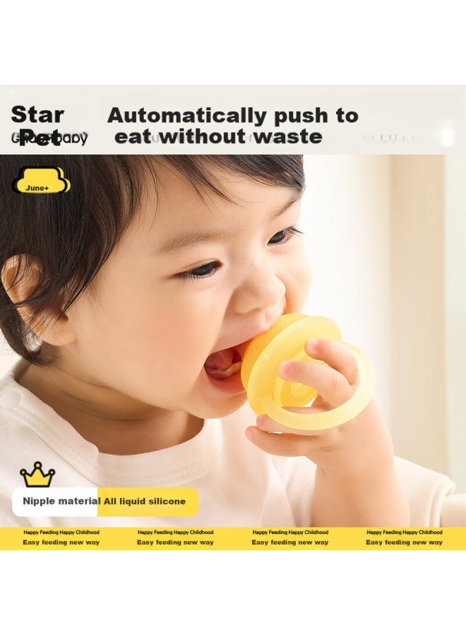 Imperial Pet Huangchong Bao Bao Fruit And Vegetable Bag, Baby Fruit Feeder, Infant Teething Toy, All Silicone Teether, Size L - Image 1