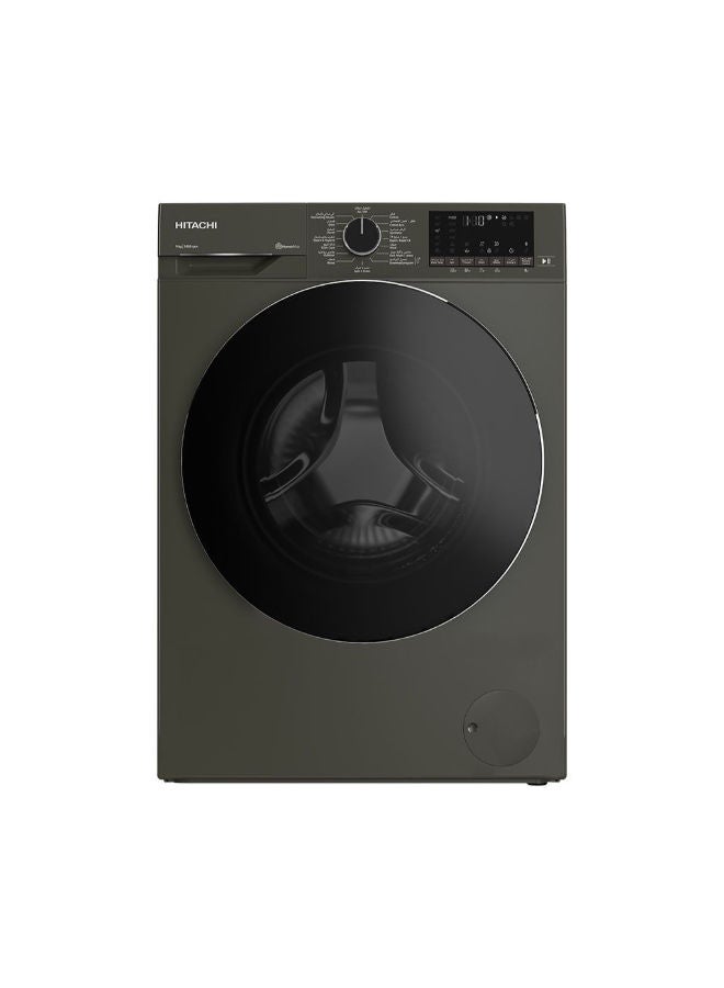 هيتاشي غسالة ملابس أوتوماتيك بالكامل 9 كجم إنفرتر بمضخة 9 kg BD-90YFVEM_x000D_ grey - Image 1