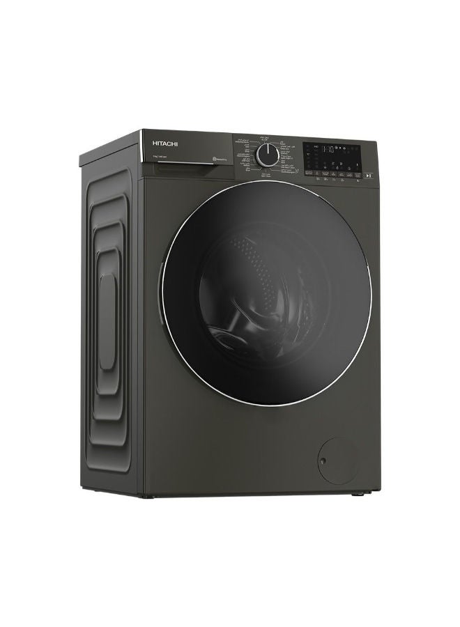 هيتاشي غسالة ملابس أوتوماتيك بالكامل 9 كجم إنفرتر بمضخة 9 kg BD-90YFVEM_x000D_ grey - Image 2