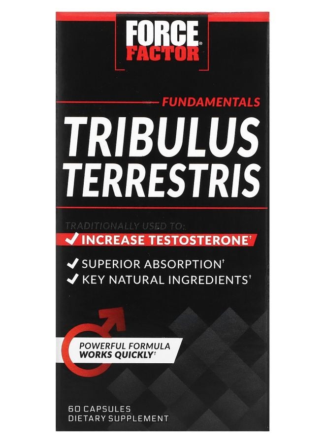 Force Factor فورس فاكتور تريبولوس تيرستريس معزز التستوستيرون 60 كبسولة