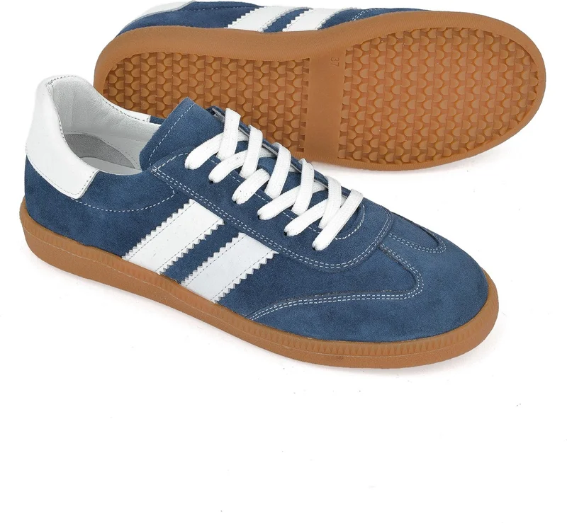 Ziya , Women's Genuine Leather Sneakers 1511035Z64032 Navy Blue