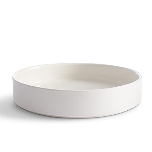 222 Fifth 12 Pieces Porcelain Dinnerware Set for 4, Elegant White Plates and Bowls Sets, Ceramic Dishes, Chip Resistant Kitchen and Dining Dish Set for Everyday Use, Microwave & Dishwasher Safe, Kaden - Image 5