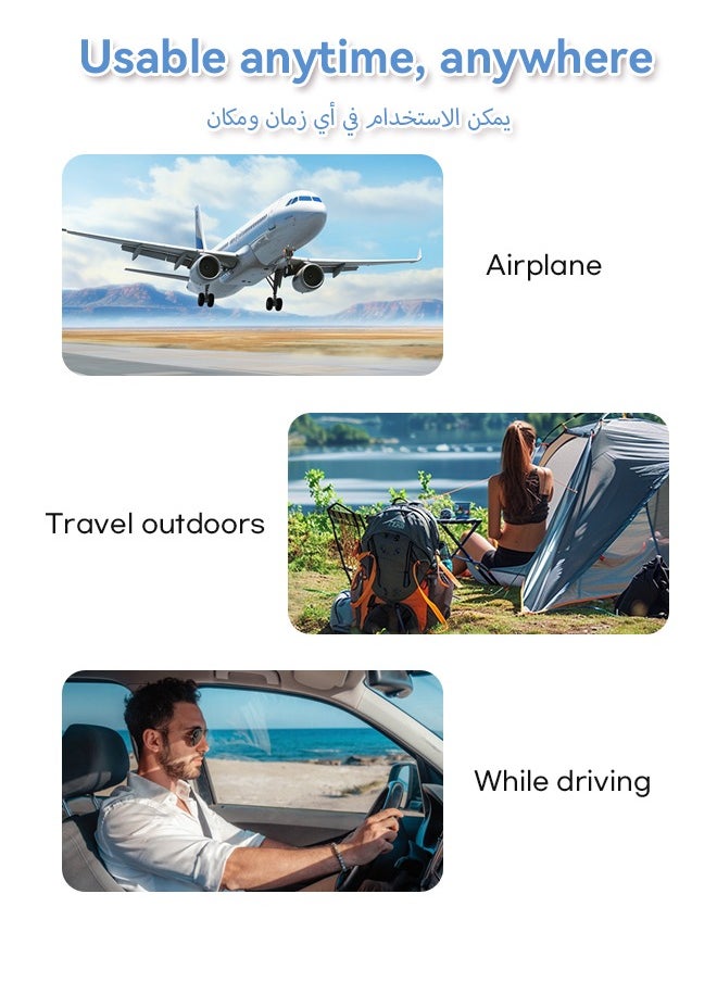 WAPIK - Korean Brand R6 True Wireless Earbuds Bluetooth 5.4, 40H Playtime, 10Min Fast Charge, ENC 4-Mic Clear Calls, Touch Control, IPX6 Waterproof, Immersive Sound, Lightweight In-Ear Headphones - Image 1