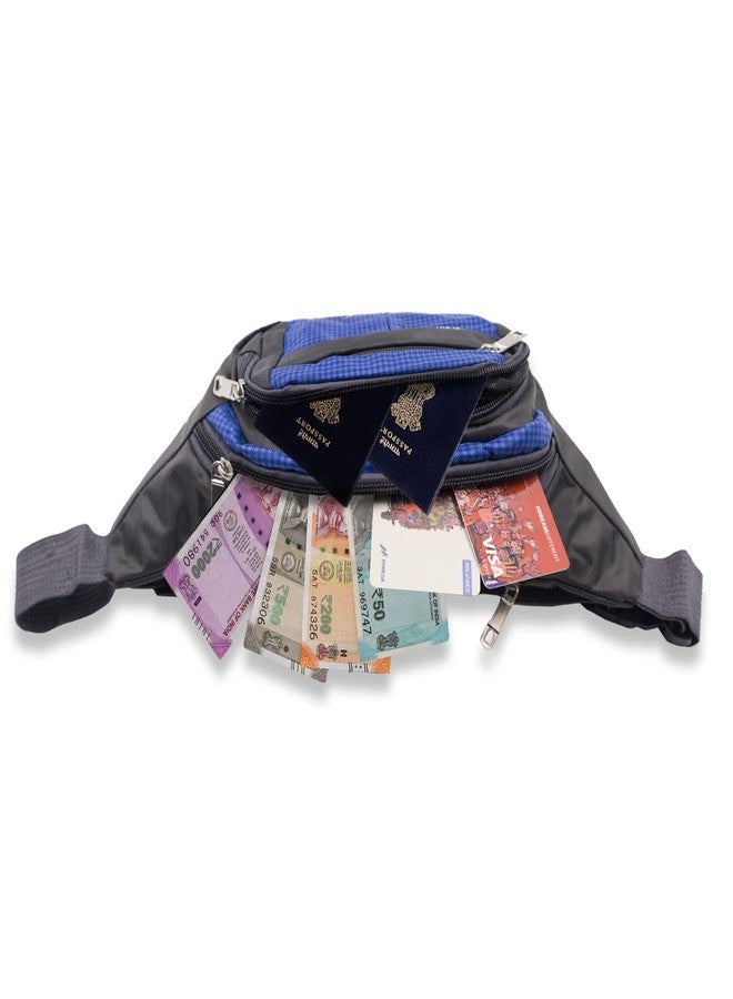 NFI essentials Waist Chest Bag for Men Women Belt Sling Pouch Crossbody Unisex Crossover Fanny Pack One Side Travel Hiking Zip Bag Multipurpose Adjustable Strap Shoulder Running Money Phone Bag - Image 2