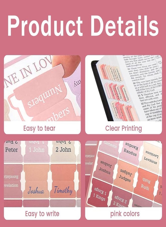 Hodaqe Bible Tabs 75 Pcs Index Tabs for Women and Men to Easy to Read and Navigation, Bible Journaling Supplies (Boho Theme) - Image 3