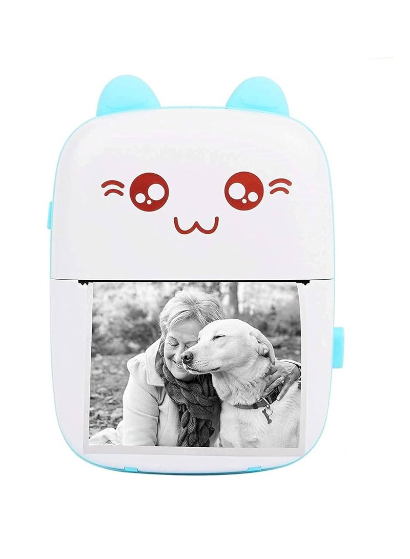 Mini Pocket Mobile Phone Label Printer Handheld Photo Printer with Blue Tooth Thermal for Kids Gift Color Sticker Paper Rolls - Image 2