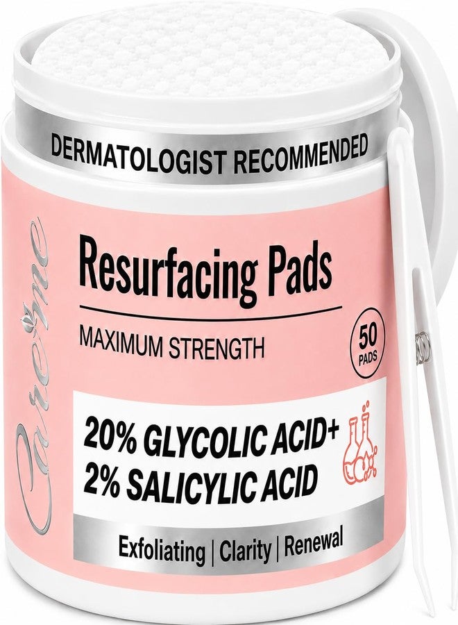 Care Me Facial Exfoliant Pads with Glycolic Acid & Salicylic Acid – AHA BHA Exfoliating Toner Pads Smooth Skin Dullness, Texture & Clear Pore Appearance for a Fresher, Vibrant, Glowing Complexion - Image 1