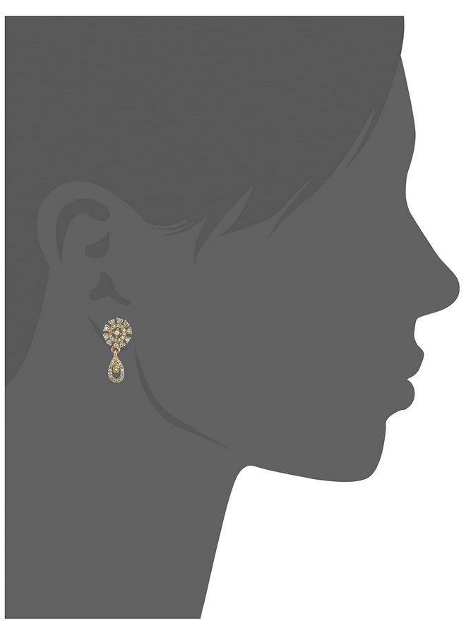 Estele Fashion Jewellery Gold Plated CZ Attractive Crystal Studded Drop & Dangle Earrings for Girls and Women-AD-084/712 ER - Image 5