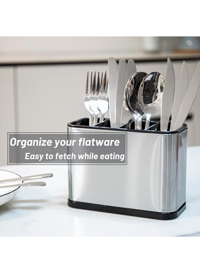 Stainless Steel Kitchen Utensil Holder and Countertop Organizer for Spoons and Forks, Storage Organizer, Kitchen Strainer multi-colored  - Image 5