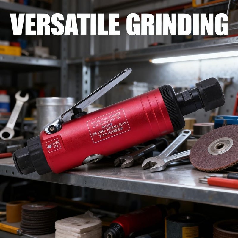 Air Die Grinder 25000rpm 90PSI Straight Pneumatic with 3mm 6mm Collet, Stainless Steel - High Speed Stable Operation, Adjustable Air Intake, Ideal for Metal Polishing and Grindin (type 1) - Image 4