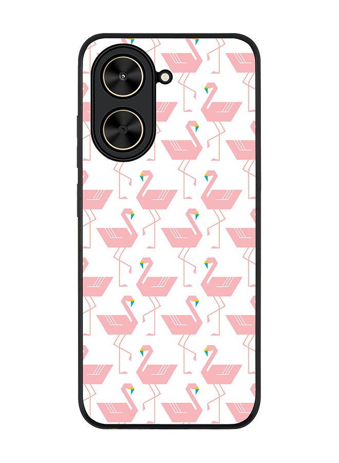 Stylizedd For Xiaomi Poco C71 / Redmi A5 4G Case,Slim fit Camera Protection, Shockproof Thin Phone cover  - Feminine Flamingos