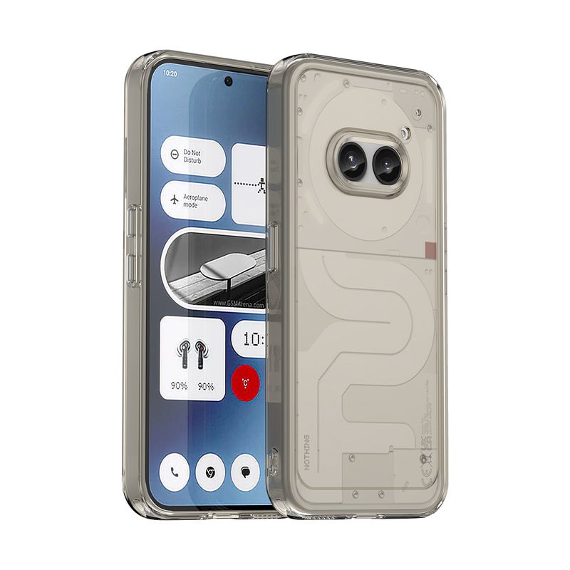 HuHa Protective Cover For Nothing Phone 2a Candy Series TPU Phone Case(Transparent Grey) - Image 1