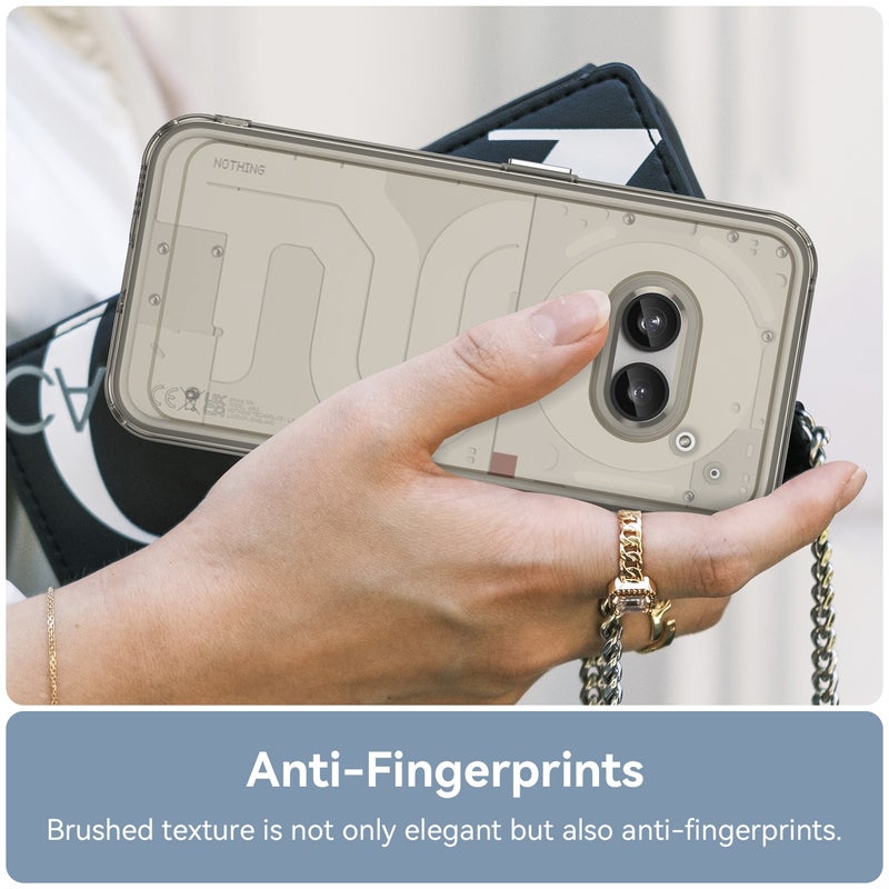 HuHa Protective Cover For Nothing Phone 2a Candy Series TPU Phone Case(Transparent Grey) - Image 5
