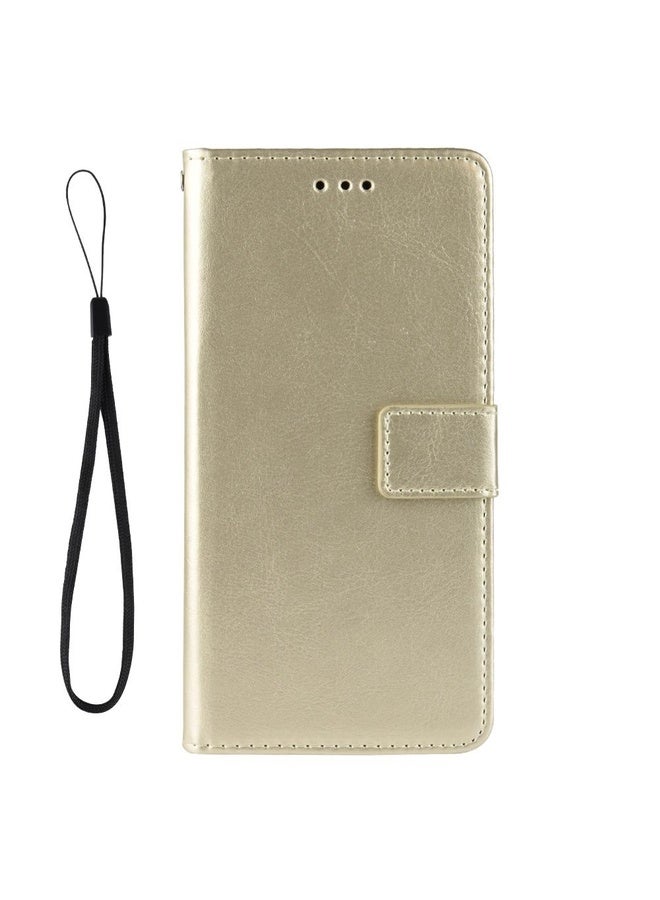 Case Cover For Samsung Galaxy A72 5G / 4G Retro Crazy Horse Texture Horizontal Flip Leather Case with Holder & Card Slots & Photo Frame(Gold)