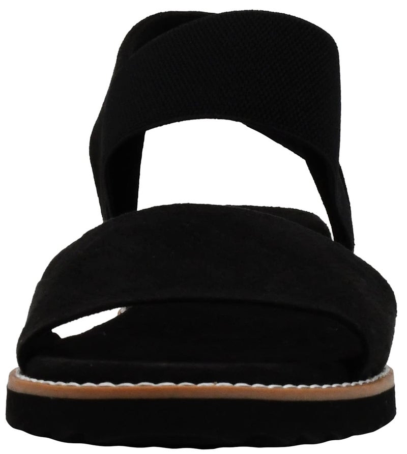 Skechers Women's Bobs Desert Kiss Wedge Sandal Black/Black 9 - Image 2