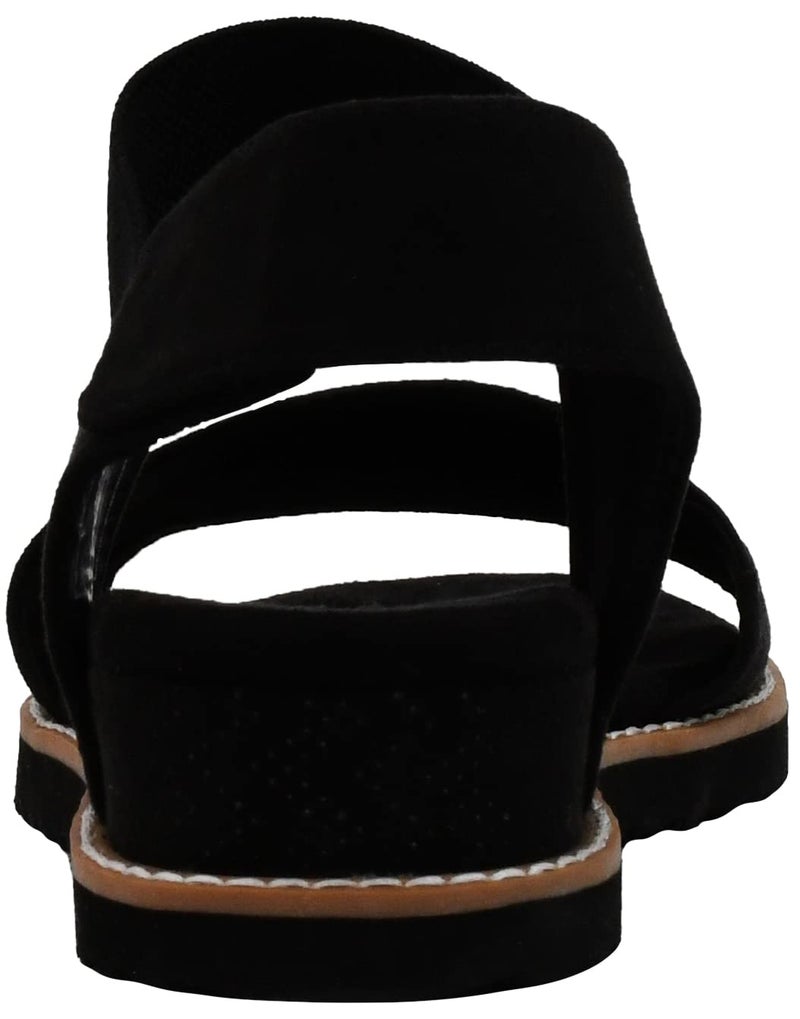 Skechers Women's Bobs Desert Kiss Wedge Sandal Black/Black 9 - Image 3