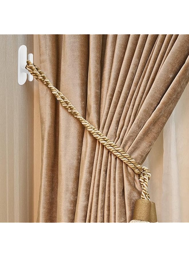 erorex 10 Pieces Blind Cord Winding Safety Blind Cord Hooks Blind Cord Holder Adhesive Wall Hook Wrap Cleats Baby Proofing For Home Office Window Blinds Curtains Sun Shades Ropes  - Image 3
