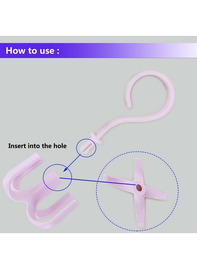 Boniry Polypropylene 6 Pcs Multi-Function 360 Degree Rotatable 4 Claw Hook Closet Hanging Organizer Hangers for Closet Organizer, 360 Degree Rotating Closet Clothes Hangers with 4 Claws (Multicolor) - Image 5