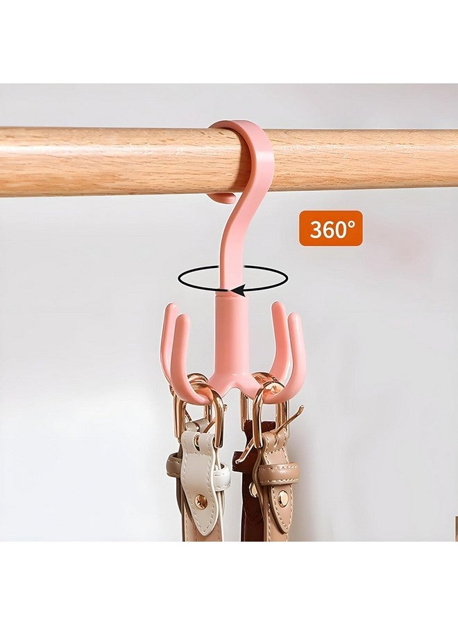 Boniry Polypropylene 6 Pcs Multi-Function 360 Degree Rotatable 4 Claw Hook Closet Hanging Organizer Hangers for Closet Organizer, 360 Degree Rotating Closet Clothes Hangers with 4 Claws (Multicolor) - Image 4