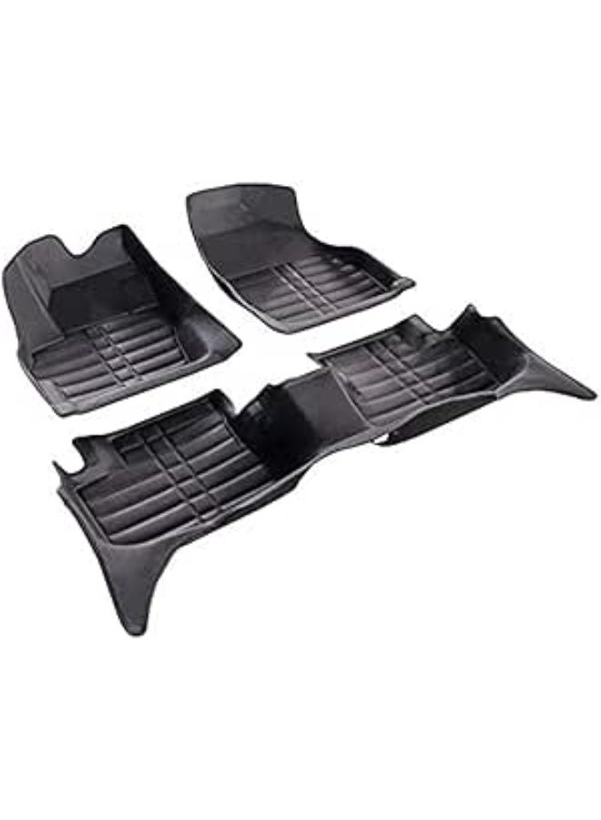 5D Car Floor Mat – 3‑Piece Full Protection & Easy‑Clean Floor Cover for Sedans