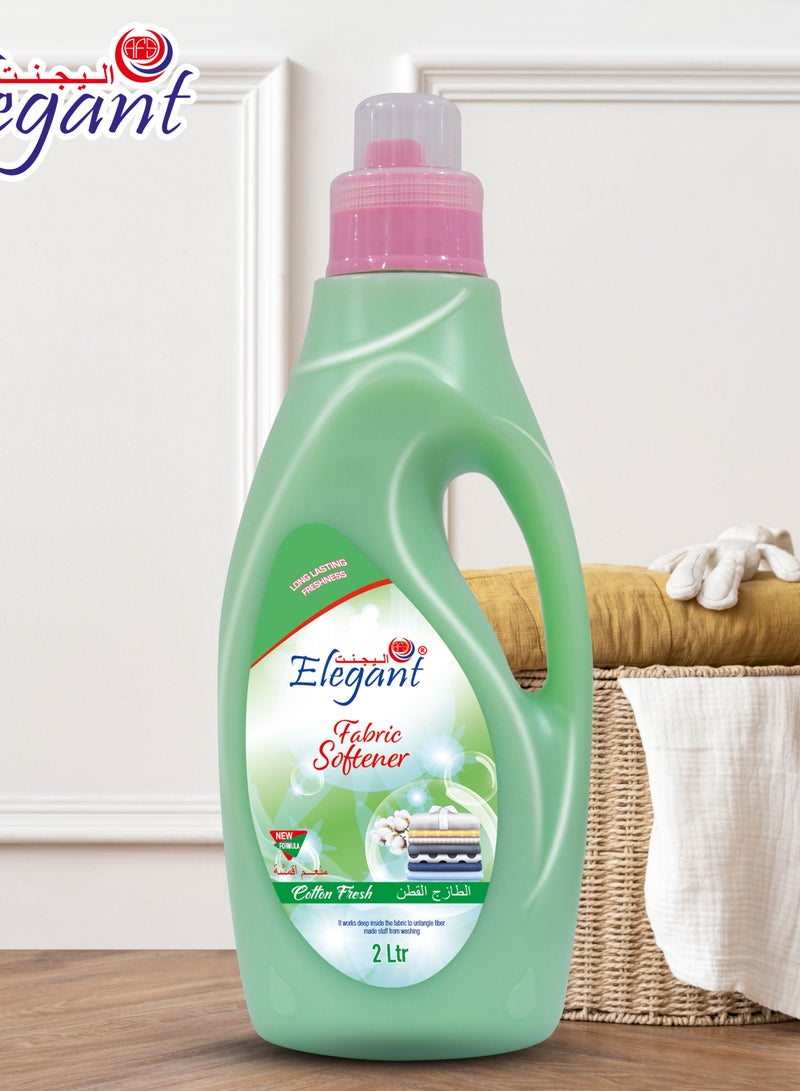 Elegant منعم الأقمشة كوتون فريش سعة 2 لتر، انتعاش يدوم طويلاً  - Image 2