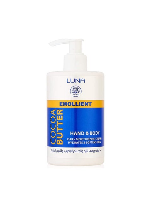 luna emollient cocoa butter hand and body 300gm