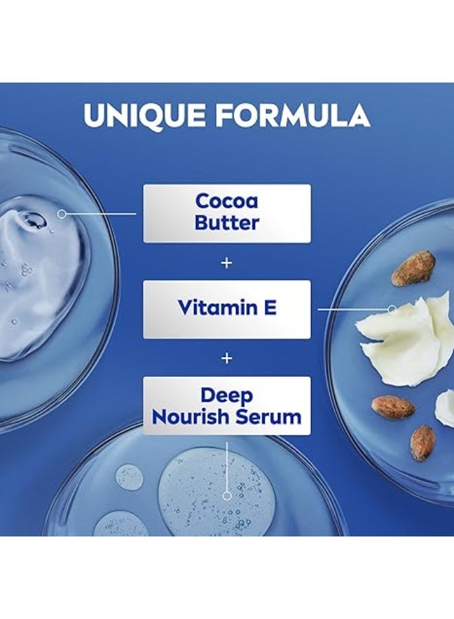 نيفيا لوشن نيفيا للجسم للبشرة الجافة، بزبدة الكاكاو، عناية كاملة 5 في 1، ترطيب عميق يدوم 48 ساعة، 400 مل - Image 5
