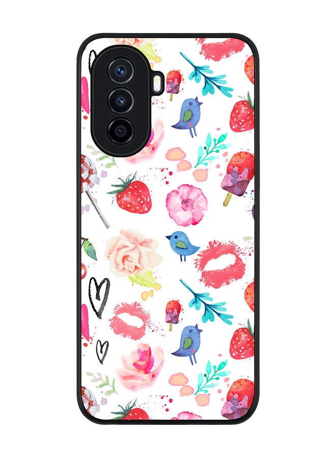 Stylizedd Rugged Black edge case for Huawei Nova Y70  Slim fit Soft Case Flexible Rubber Edges Anti Drop TPU Gel Thin Cover - Summer Fever - Image 1