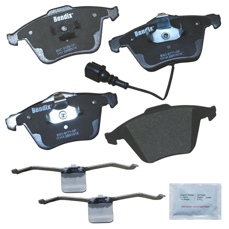 وسادات فرامل سيراميك Bendix Priority1 CFC1111A أمامية لسيارات فولكس فاجن CC 20122009 باسات 20082006 باسات 2010 R32 2008