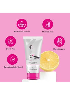 Qraa Advanced Lacto Dark Underarm Cream,For Even Toned Underarms | Paraben Free | For Dark Body Parts| Pack Of 1 (50Gm)  - Image 4