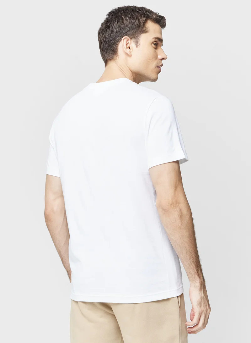 لاكوست Regular Fit Crew Neck T-Shirt