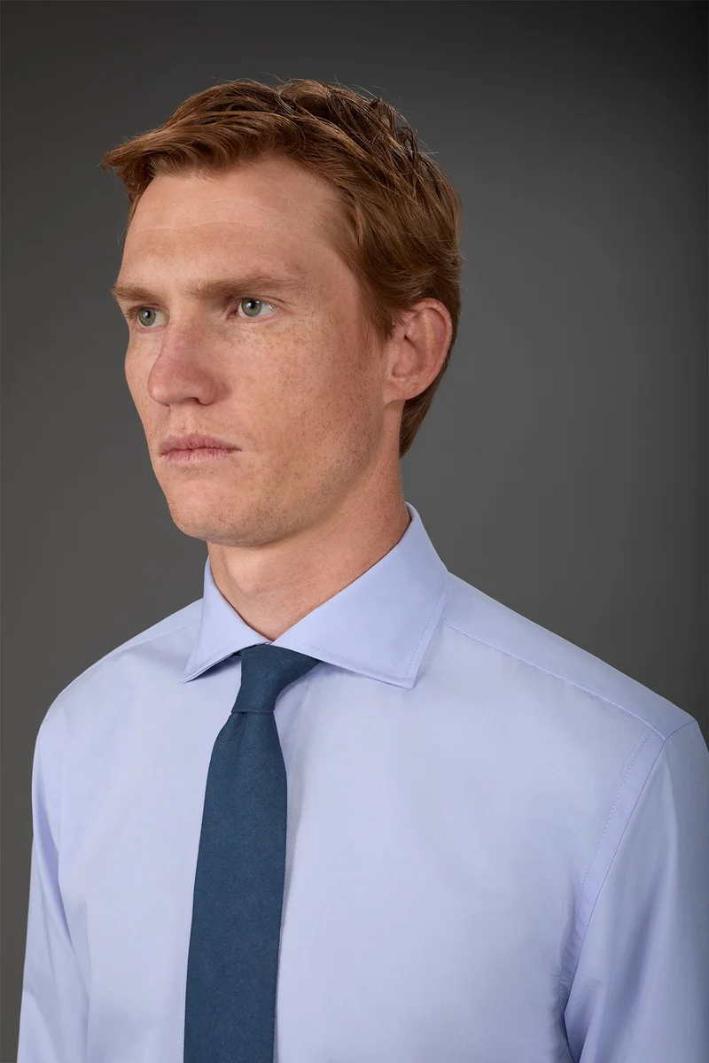 Doppelganger Men's single-colour tie - Avio