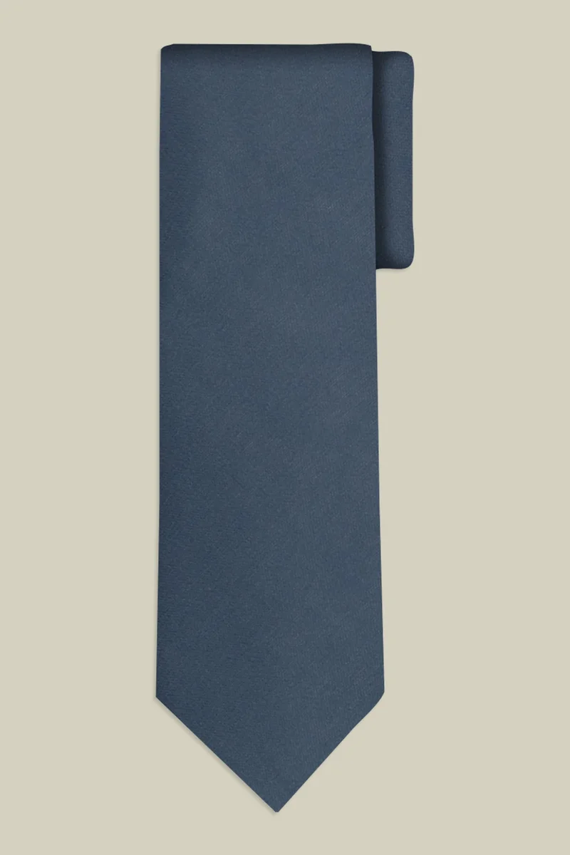Doppelganger Men's single-colour tie - Avio