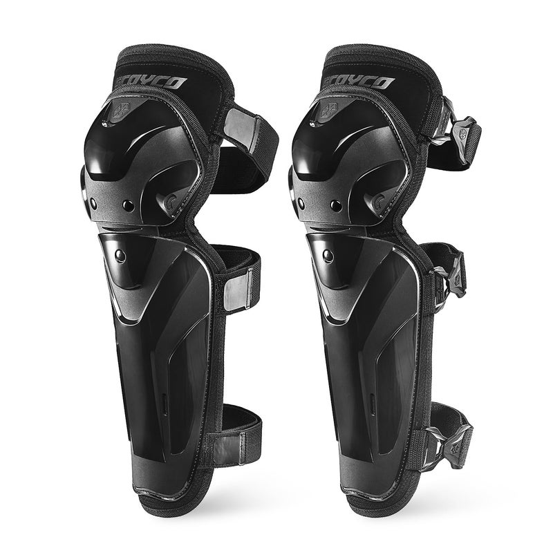Scoyco Motorcycle Knee and Shin Guards â€“ Motocross Knee Pads Adjustable TPU Protective Gear for Road Cycling - Image 1