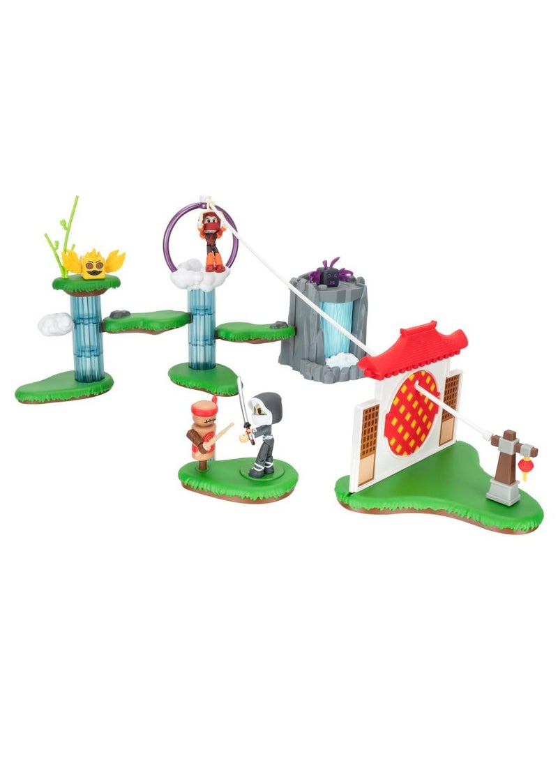 Jazwares Dev Series Ninja Legends Valley | Interactive Playset | Collectible Figures | Exclusive Virtual Item Code Included | Perfect Gift for Gamers, Collectors and Kids  - Image 2