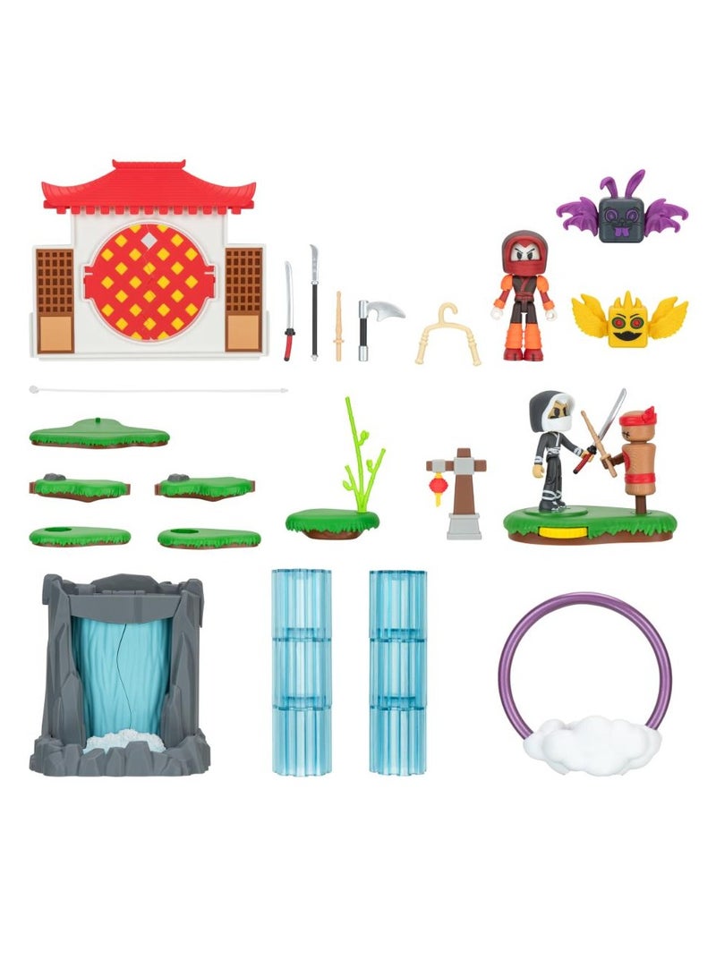 Jazwares Dev Series Ninja Legends Valley | Interactive Playset | Collectible Figures | Exclusive Virtual Item Code Included | Perfect Gift for Gamers, Collectors and Kids  - Image 3