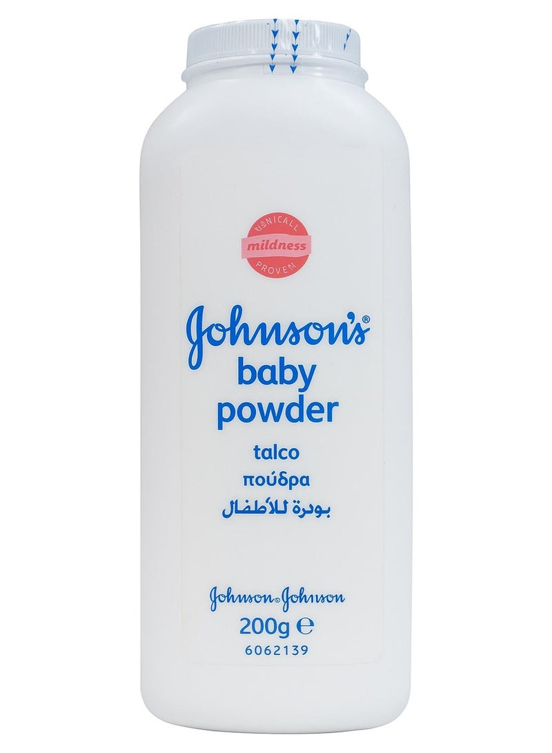 Johnsons Baby Powder Talco 200g – Gentle & Safe for Baby Skin