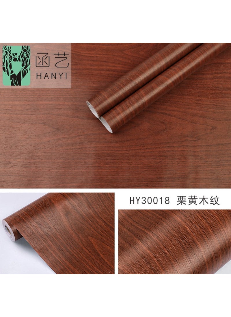 Generic - 45 Wood striped wallpaper background wall desk cabinet renovation stickers waterproof instant stickers pvc wallpaper self-adhesive wholesale - Image 1